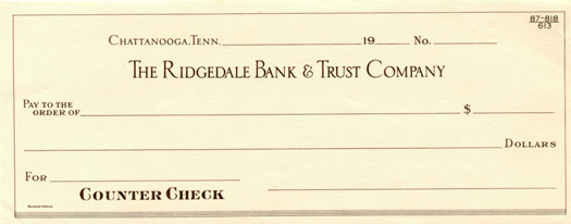 Ridgedale Bank & Trust unissued